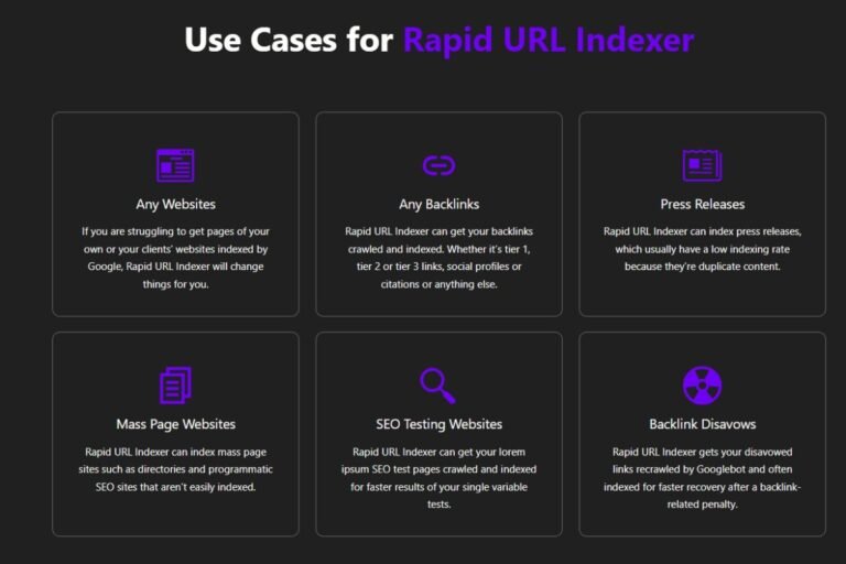 Uses of Rapid URL Indexer